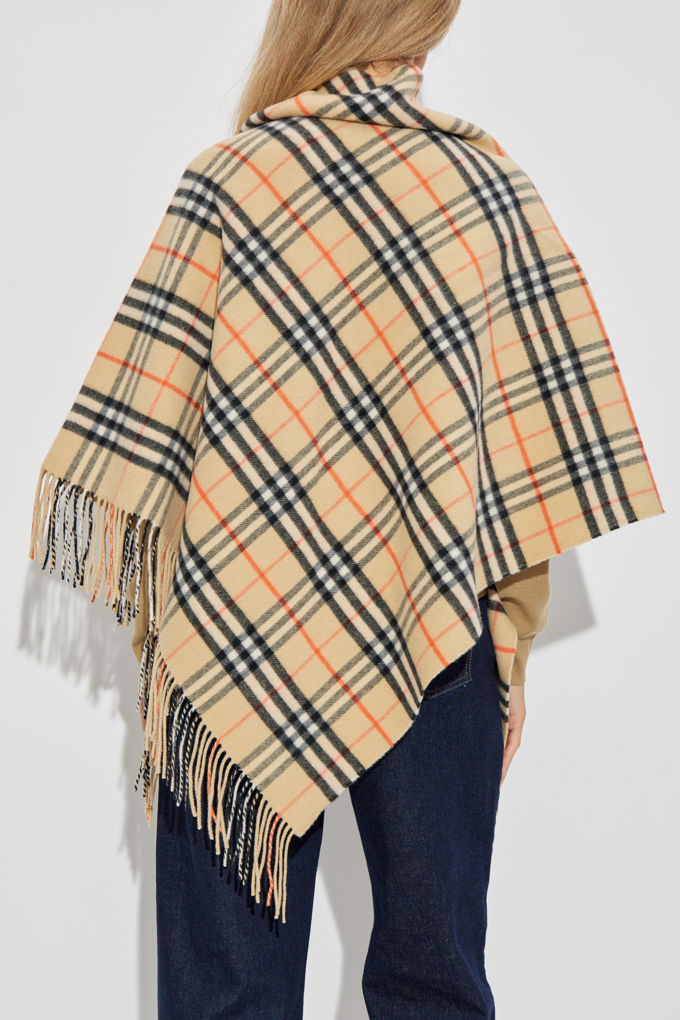 ポンチョ・ケープ Burberry FW25 Embroidered wool blend cape (8113128 A2021) Burberry Wool poncho | Women's Clothing | Vitkac